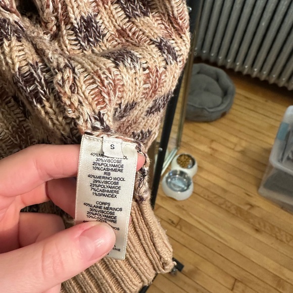 Rebecca Taylor Tan and Brown Checkered Cardigan - Picture 4 of 4